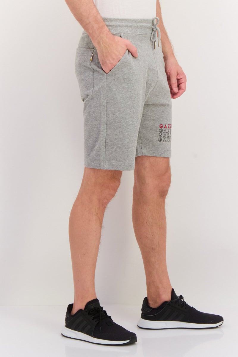 Gazzarrini Men Printed Side Pocket Bermuda Shorts, Heather  Grey - Image 2